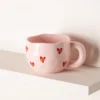 كوب سيراميك قلوب